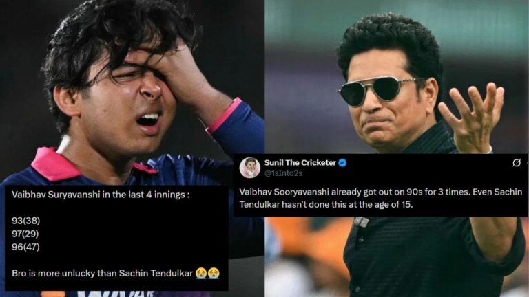 Vaibhav Sooryavanshi Compared With Sachin Tendulkar As 90s Haunt Royals Opener – Vaibhav Sooryavanshi Compared to Sachin Tendulkar After Another Nervous 90s Display