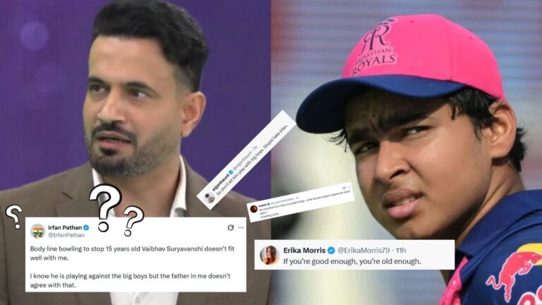 Irfan Pathan Thrashed For ‘Fatherly’ Defending Vaibhav Sooryavanshi – Irfan Pathan Faces Backlash Over Vaibhav Sooryavanshi Bodyline Bowling Critique