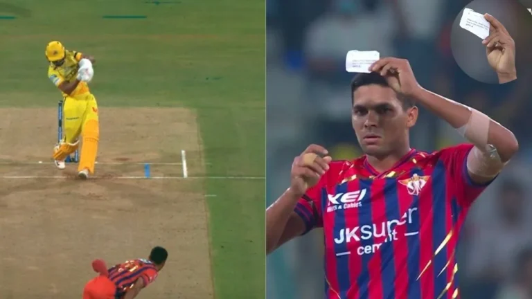 Akash Singh Mimics Iconic Abhishek Sharma Celebration After Dismissing Gaikwad